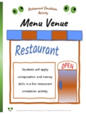 Menu Venue - Restaurant Simulation Activity