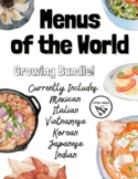 Menus of the World / Korean, Mexican, Italian, Japanese, I