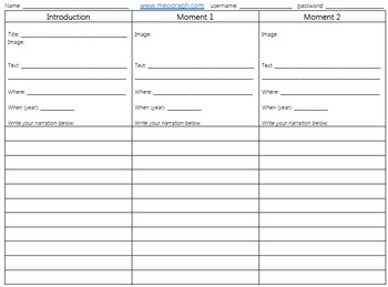 Meograph Storyboard for European Explorer Project Presentation & More!