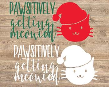 Download Meowy Christmas Merry Cats Svg Dxf Graphic Overlay Cat Kitty Svg 997s