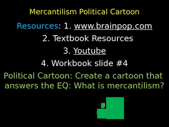 Preview of Mercantilism Political Cartoon / Activity