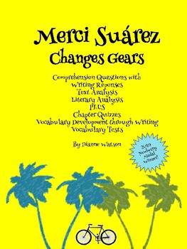 Preview of Merci Suarez Changes Gears--Guided Reading Questions, Writing Prompts and More