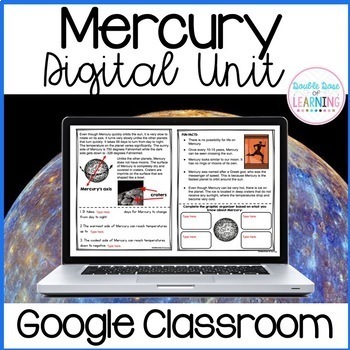 Preview of Mercury Digital Unit for Google Classroom