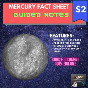 Preview of Mercury Fact Sheet (Guided Notes)