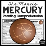 Planet Mercury Reading Comprehension Informational Workshe