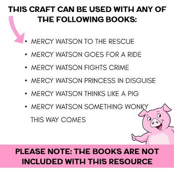 mercy watson craft and reading response booklet by stories