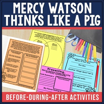 mercy watson thinks like a pig comprehension activities tpt