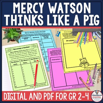 Preview of Mercy Watson Thinks like a Pig Book Companion Activities in Digital and PDF