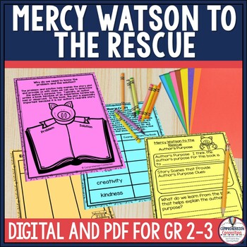 Preview of Mercy Watson to the Rescue Book Companion Activities in Digital and PDF