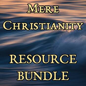 Preview of Mere Christianity Bundle - 39-slide PP, Tests, Discussion Qs, Vocabulary