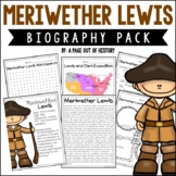 Meriwether Lewis Biography Unit Pack Research Project Famo