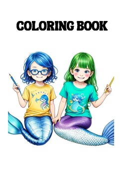 Preview of Mermaid Coloring Book