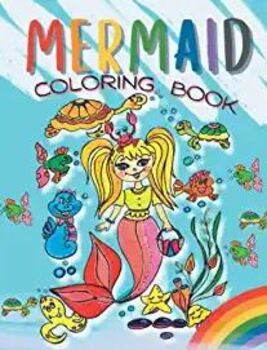 Preview of Mermaid Coloring Book For Kids