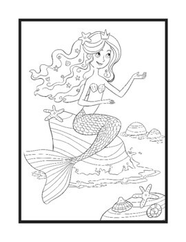 Binky The Mermaid Coloring Book