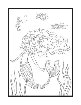 Mermaid Coloring Book for Girls 4-8: for Kids Ages 3 2-4 3-5 4-6 8
