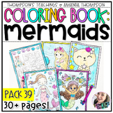 Mermaid Coloring Pages | Early Finisher Activities | Sprin