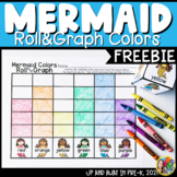 Mermaid Colors - Roll & Graph Math Activity FREEBIE!