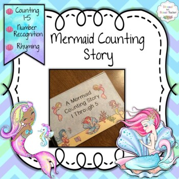 Preview of Mermaid Counting Story Numbers 1-5