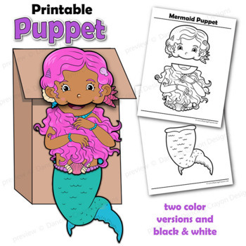 Color Your Own Bag with 6 Markers - Unique Mermaid Crafts for