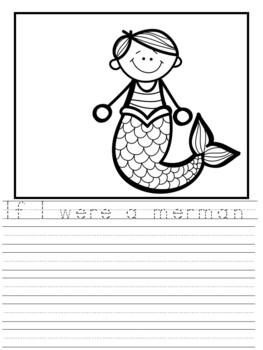 Mermaid Craft and Writing Activities - Kreative in Kinder