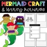 Mermaid Craft and Writing Activity Worksheets Ocean Summer