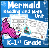 Mermaid Kindergarten 1st Grade Distance Learning Math Read