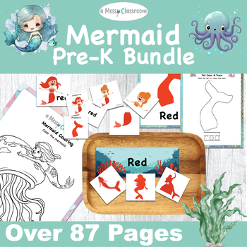 Preview of Mermaid Pre-K Unit Bundle