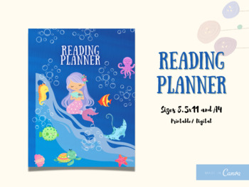 Preview of Mermaid Reading challenge Journal Summer reading challenge