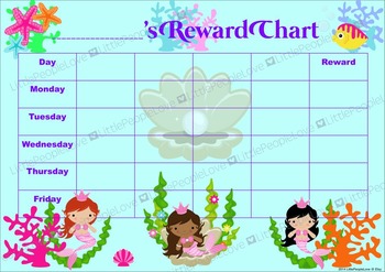 Mermaid Sticker Chart