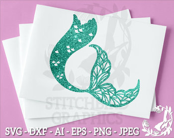 Download Mermaid Tail Svg Dxf Instant Download Stitchbird Graphics Commercial Use Svg SVG, PNG, EPS, DXF File