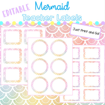 mermaid editable labels teaching resources teachers pay teachers