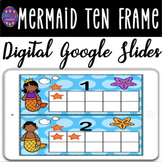 Mermaid Ten Frame|Google Classroom|Distance Learning