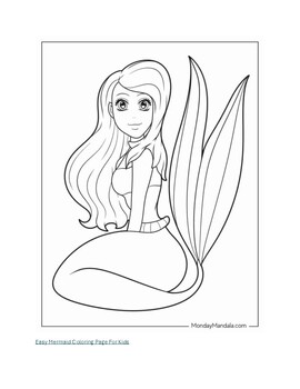 Preview of Mermaid, pokemon, bluey, hello kitty, coloring pages, printable coloring pages