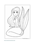 Mermaid, pokemon, bluey, hello kitty, coloring pages, prin