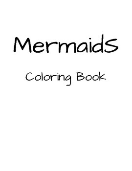 Preview of Mermaids coloring book