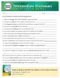 Merriam-Webster's Intermediate Dictionary Scavenger Hunt W