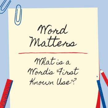 Preview of Merriam-Webster Word Matters Podcast Guide: What is a Word's "First Known Use"?