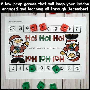 Christmas Math Games by A Sunny Day in First Grade | TpT