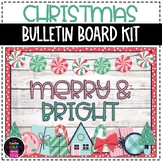 Merry & Bright Christmas Winter Bulletin Board or Door Decor