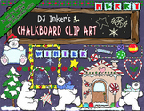 Merry Chalkboard - Christmas Clip Art Download