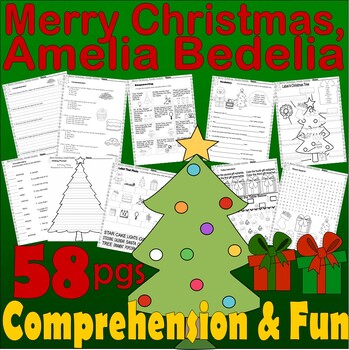 Preview of Merry Christmas Amelia Bedelia Read Aloud Book Study Companion Comprehension