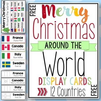 Merry Christmas Around the World Cards by Clever Classroom | TpT
