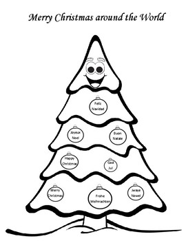 christmas around the world coloring pages