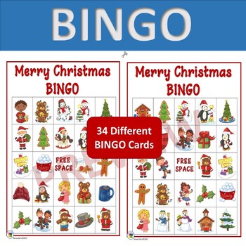 Merry Christmas BINGO Game by Betsey Zachry | TPT