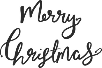 Preview of Merry Christmas Bouncy Letters Clipart