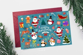 Preview of Merry Christmas Card Printable ,Christmas Card, Holiday Card