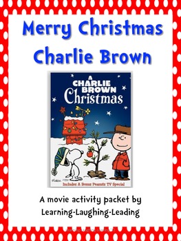 Preview of Merry Christmas Charlie Brown Movie Packet