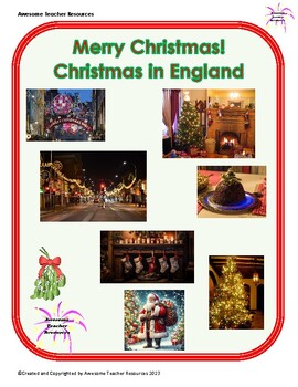 Preview of Merry Christmas! Christmas in England Reading Comprehension and Essay Response