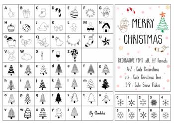 Preview of Merry Christmas Decorative Fonts