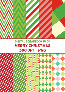 Merry Christmas Digital Scrapbook by ABC KIDS | Teachers Pay Teachers